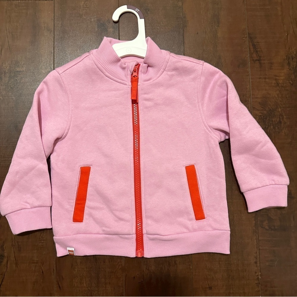 Target x Lego Toddler Track Zip-Up Pink Sweatshirt